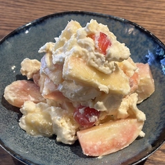 桃とクリームチーズの白和え