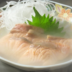 サーモンのお造り　炙り(煙)