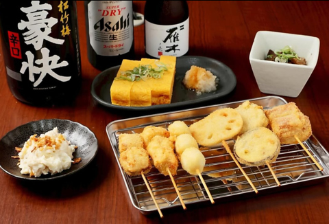 絶品の揚げたて串カツが自慢の居酒屋