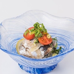 鰯のオイル蒸し