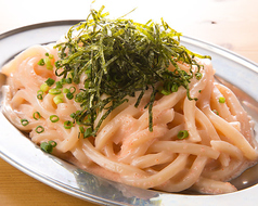 明太クリームうどん