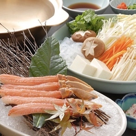 季節の海鮮と銘柄肉を使用したしゃぶしゃぶ・すき焼き