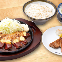 仙台味噌トンテキと牛たん焼定食