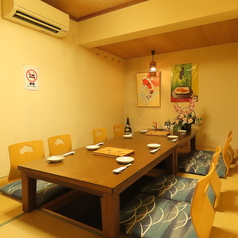 【個室】当店は個室を完備しております。周囲に気を遣うことなく会話をお楽しみいただけます。