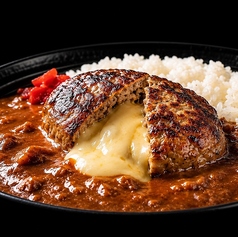 焼肉屋さんのチーズinハンバーグカレー