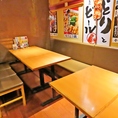 最大20名様ＯＫのテーブル席！団体に◎！