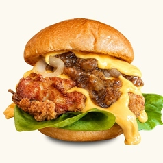 ブラックペッパーチキンチーズバーガー