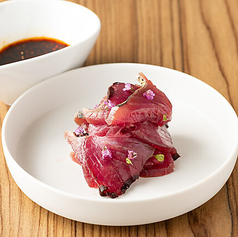 炙りカツオの紅ソース