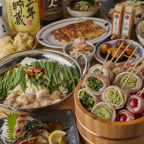 焼き鳥・全席完全個室】炭火野菜巻き串と餃子 博多うずまき 姫路駅前店