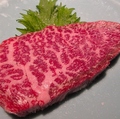 料理メニュー写真 長崎A5和牛ロース網焼き(150g：生野菜付き)