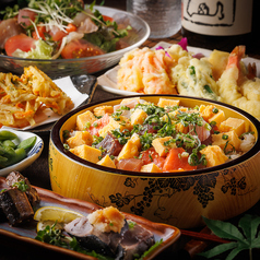 個室で味わう肉寿司と朝どれ鮮魚　にくと魚　川崎駅前店のコース写真