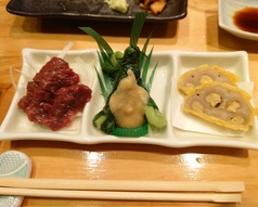 おまかせおばんざい三点盛り(お通し)
