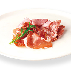 サラミとハムの盛り合わせ