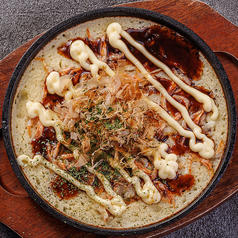 桜海老と長芋の鉄板焼き