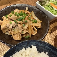 自家製出汁の生姜焼き定食