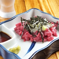 料理メニュー写真 桜肉の葱たたき