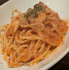 贅沢海老と蟹のビスク風パスタ