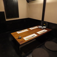 接待や会食にも最適！プライベートな雰囲気が漂う個室