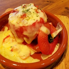 トマトの肉詰めチーズ焼き