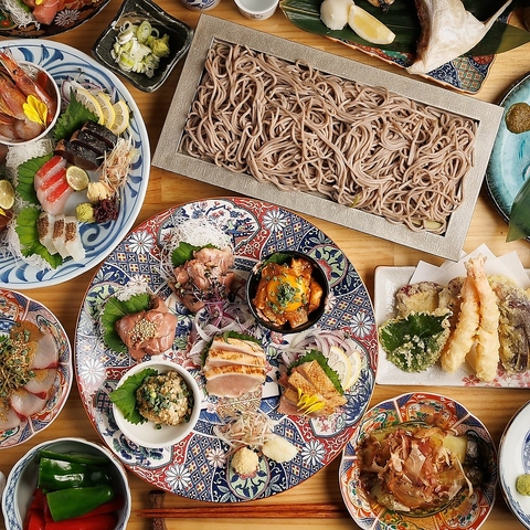 【NEWOPEN】扉付き個室にて、信州蕎麦と地鶏料理を味わう！お席で喫煙OK♪