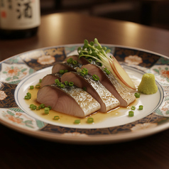 炙りトロしめ鯖刺身