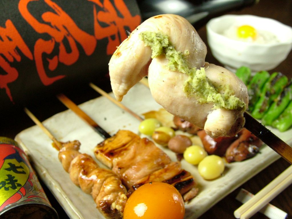 人気串が８本入った飲放付コースが3500円！1本1本、真心込めて焼き上げます！