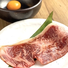 名物 大判焼肉 とろ肉３秒炙り ( 月見  ) 一人前