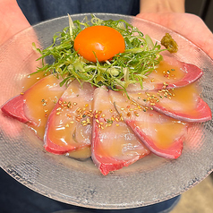 ブリのネギ塩ユッケ