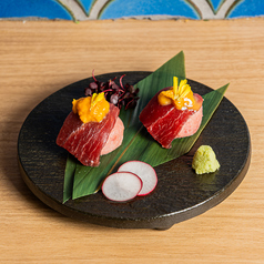 マグロの痛風寿司（マグロ・ネギトロ）