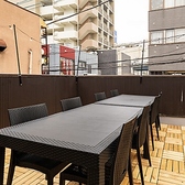 【テラス席】ゆったりくつろげるテラス席もご用意しております。ビアガーデンもやっていますので、詳細はコースをご覧ください。