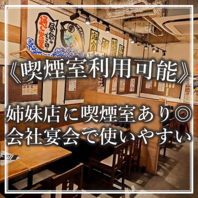 喫煙室利用可能