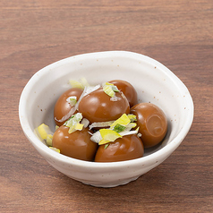 ウズラの黒たまり漬け