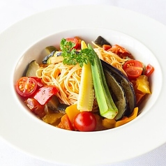 夏野菜のトマトカッペリーニ