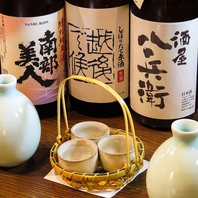 日本酒は希少銘柄もあり、常時50種取り揃えています！