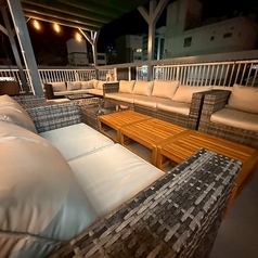 【テラス席】人数に合したレイアウト対応可能。【高知/テラス/BBQ/ビアガーデン/手ぶらでBBQ/バーベキュー/2次会/パーティー】