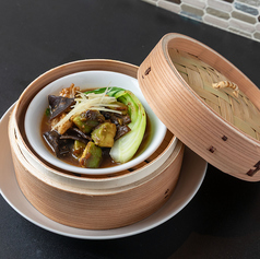 帆立貝とアボカドの豆鼓蒸し