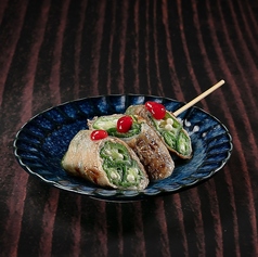 オクラ梅肉巻き