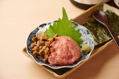 いぶりがっこのトロたくつまみ