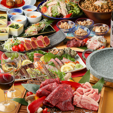 完全個室完備♪飲み放題つき宴会コース4500円～