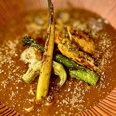 温季節野菜のカレー蕎麦