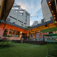 ルーフトップ空間楽しめる！