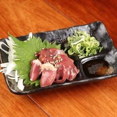 鶏肝刺し