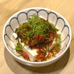 トマト塩昆布冷奴