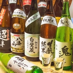 【日本酒】日本酒各種揃っております♪飲み比べをすることも出来ますので、ぜひお試し下さい！