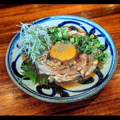 鶏山椒ユッケ