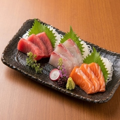 鮮魚の三点盛り合わせ
