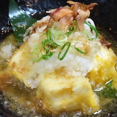 揚げ出しあおさ豆腐