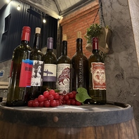 国産ワインを中心に、お肉に合うお酒を多数ご用意♪