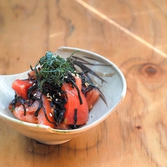 やみつき塩昆トマト