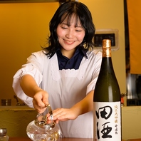 お酒にもこだわりあり。おいしいお酒でおいしいお食事を